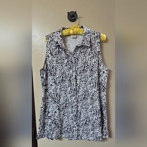 Soma Monochrome Sleeveless Blouse